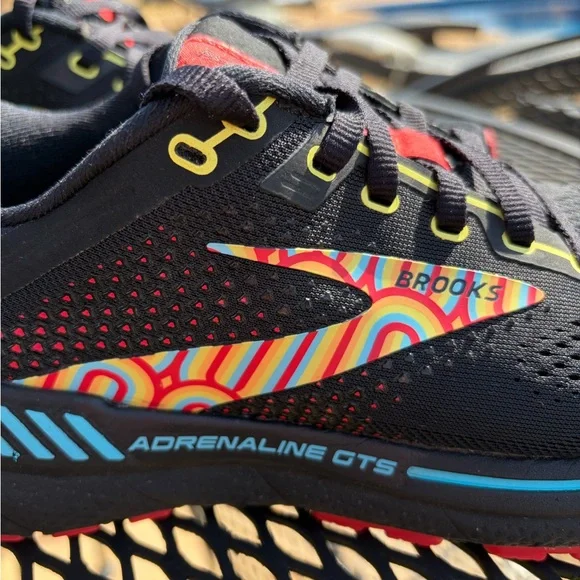 Brooks Adrenaline GTS 22 Running Shoes Black Multi Women’s size 10 - Picture 7 of 11